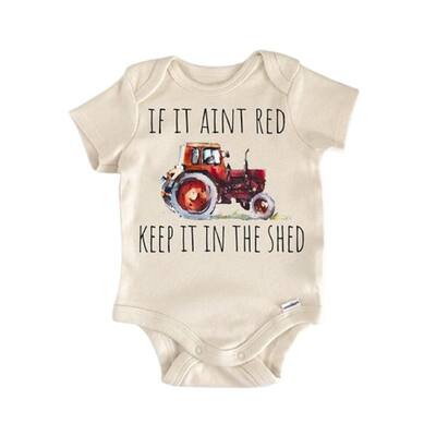 Farmhand Farmer Tractor - Baby Boy Girl Clothes Infant Bodysuit Funny Cute Newborn