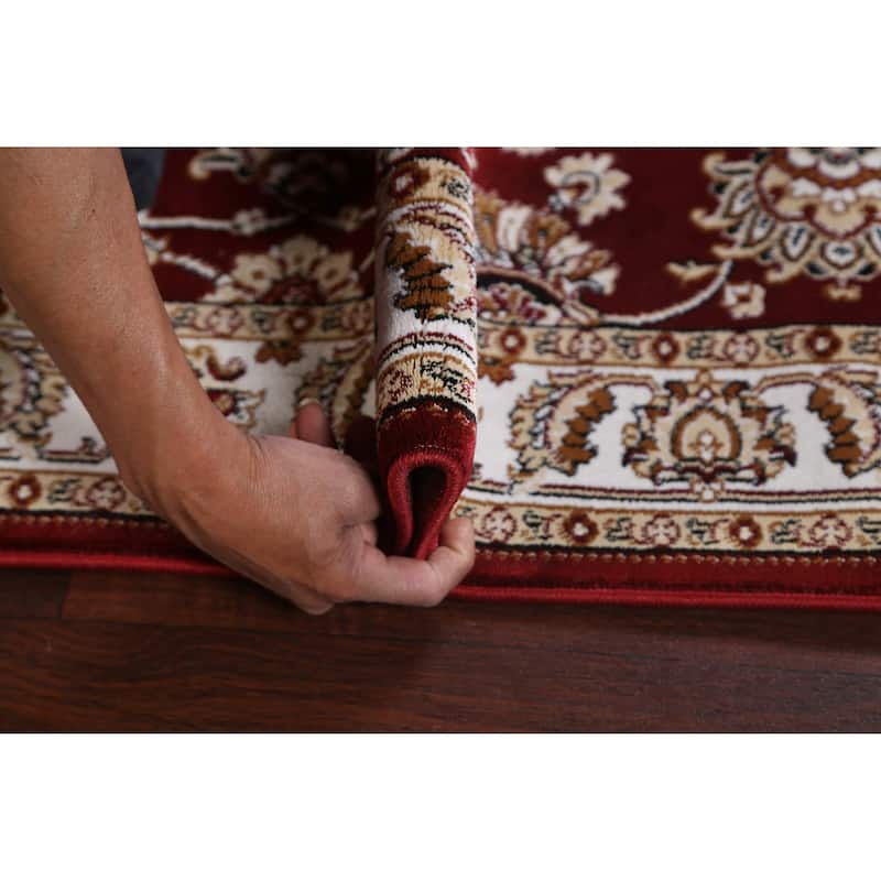 Traditional Floral Red Tabriz Turkish Area Rug Oriental Carpet