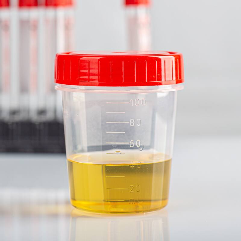 Sample Cups 2Pcs Short Sample Containers Leak Proof Cap for Lab Home - Red