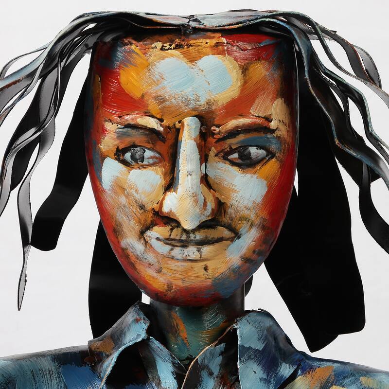 Iron Hand-Painted Colorful Art Sculpture