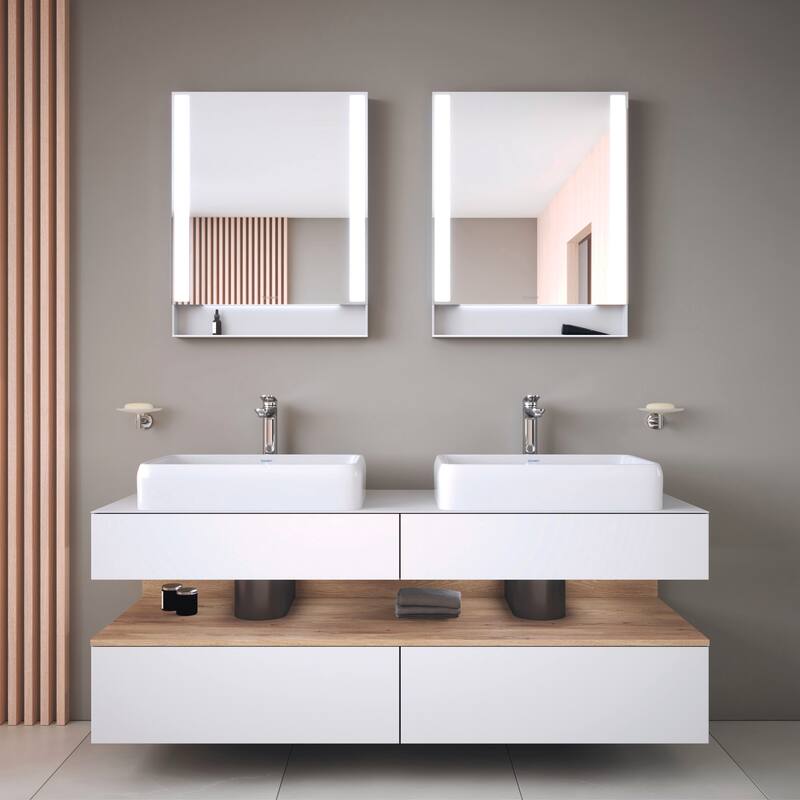 Duravit 238360-0HOLE Qatego 23-5/8" Rectangular Ceramic Vessel