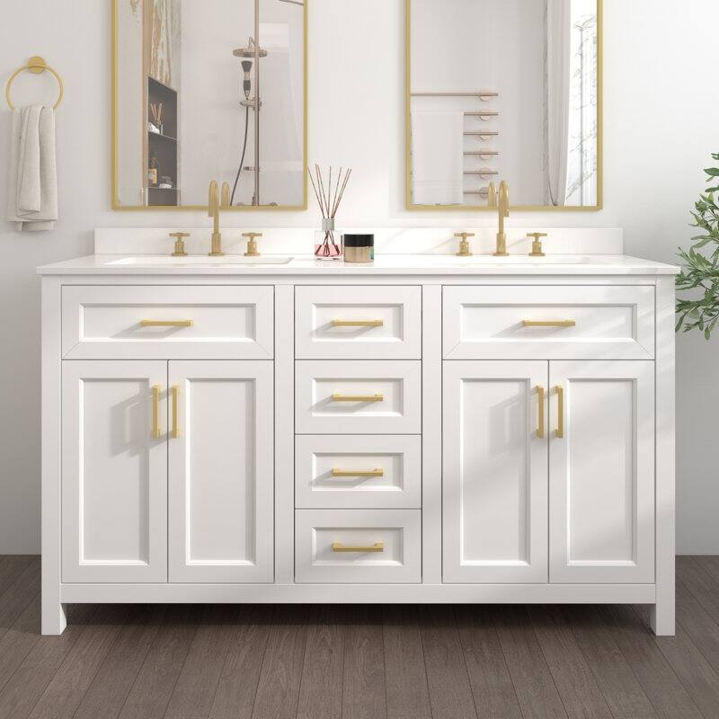 Acroma - 60'' Double Bathroom Vanity - (WHCO)
