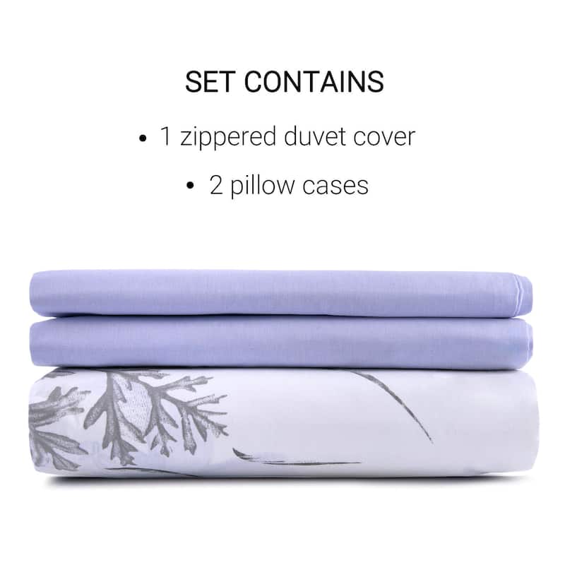 Organic-Club Blossom Cotton Duvet Cover Set of 3