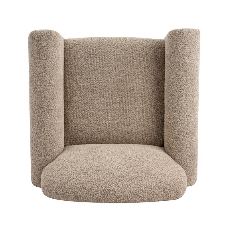 Christopher Knight Home - Rapallo Modern Upholstered Accent Chair with Plush Fabric Seat