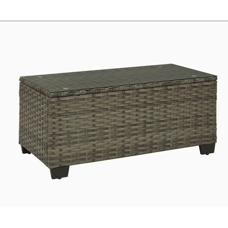 6-Piece Outdoor Wicker Sectional Sofa Set With Cushions And Coffee Table