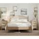 Option A Bed Frame & 2 Rattan Nightstands (14.9")