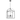 Traditional Large 4-L Pendant Lantern in Black 15"W x 24"H