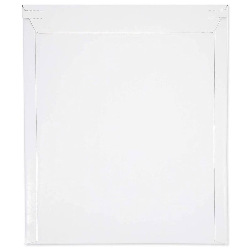Stockroom Plus Rigid Mailing Envelopes, Stay Flat Mailers (White, 12.75 x 15 In, 100 Pack)