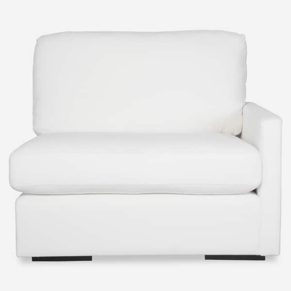 slide 2 of 11, Uttermost 238-R-REFUGE Refuge 43" Wide Polyester Sectional Right Arm Arctic White