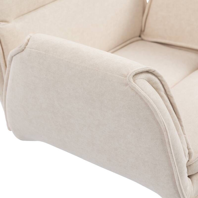 Criss Cross Chair with 5-Gear Adjustable Armrests & Wheels, Ergonomic Thickened Backrest Swivel Desk Chair for Home Office