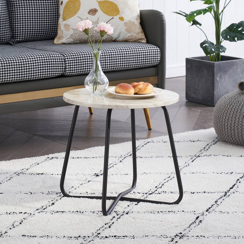 VECELO Modern Small Round Coffee tables