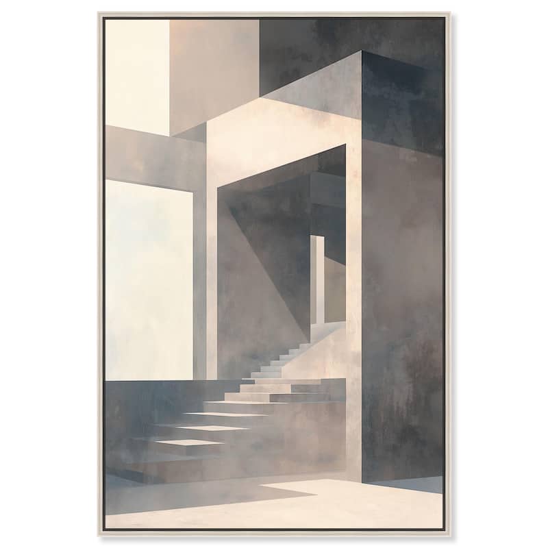 Stark Perspective Canvas by Art Remedy - 36" x 54" - Silver