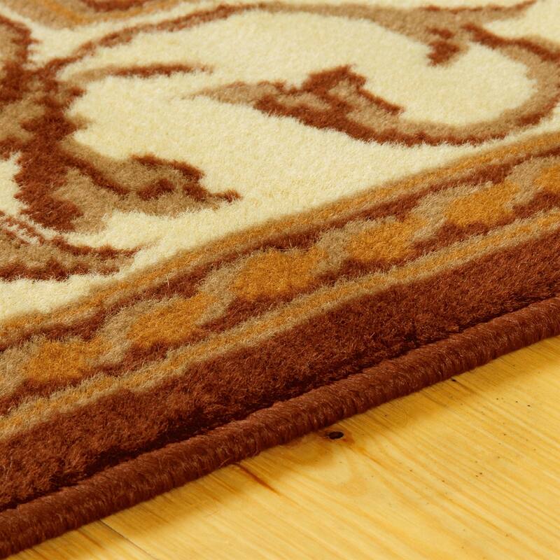 Traditional Medallion Floral Indoor Runner or Area Rug by Superior
