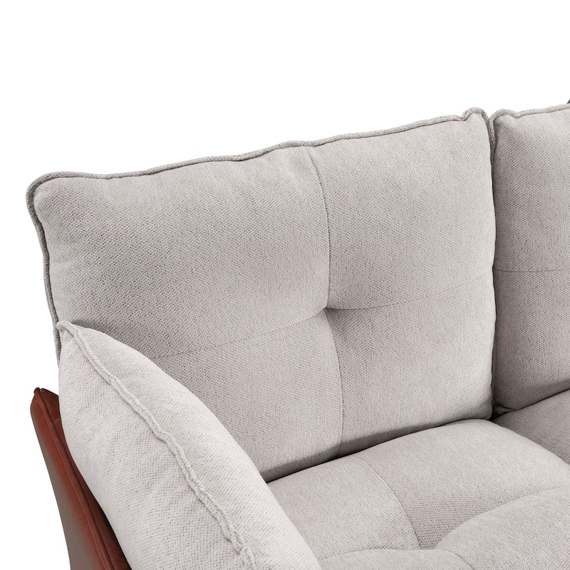 3 Seater Modern Soft Upholstered Power Reclining Sofa for Living Room