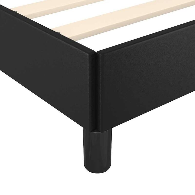 vidaXL Bed Frame, Faux Leather, No Mattress