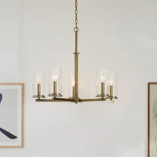 Kichler Lighting Crosby 26.25 in. 5-Light Natural Brass Chandelier