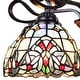 preview thumbnail 5 of 6, Tiffany-Style Victorian-Design 5-light Dark Bronze Pendant