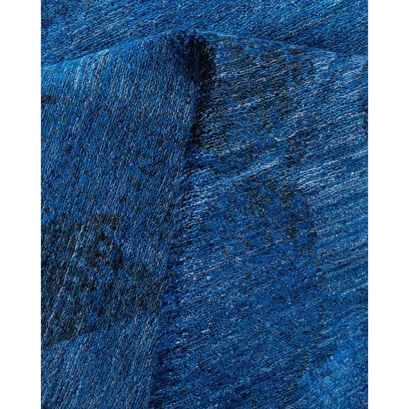 Contemporary Overdyed Wool Hand Knotted Area Rug - 7' 10" x 9' 9"