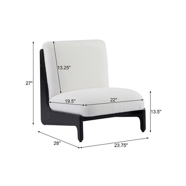 dimension image slide 0 of 3, Scott Living Moda Accent Chair with Solid Wood Frame（Set of 2）