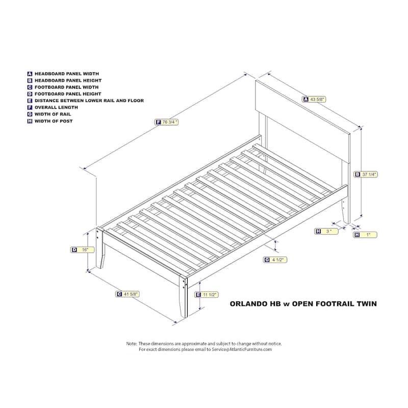 Glam Twin Platform Bed - Modern Design, Sturdy Frame, Caramel Finish, Low Profile, Easy Assembly