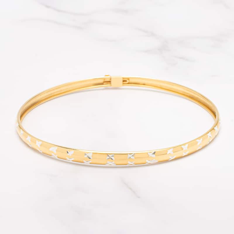 Victoria Townsend Gold over Sterling Silver Classic Bangle