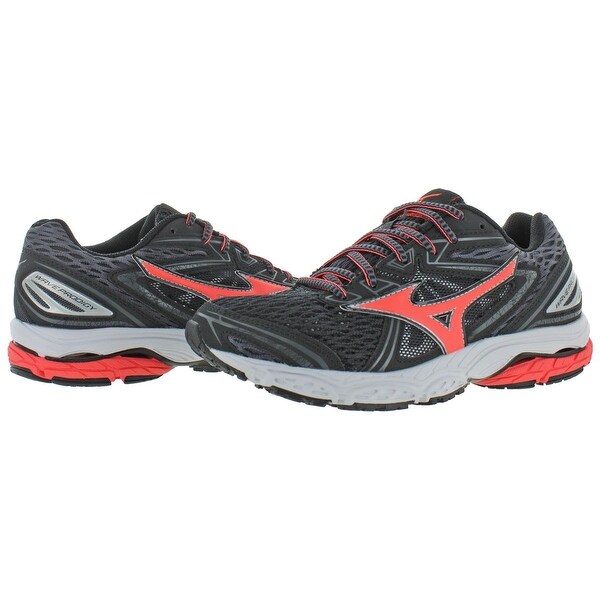 black and pink trainers