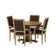 preview thumbnail 11 of 62, Mores Upholstered 5 Piece Circular Dining Set by Christopher Knight Home