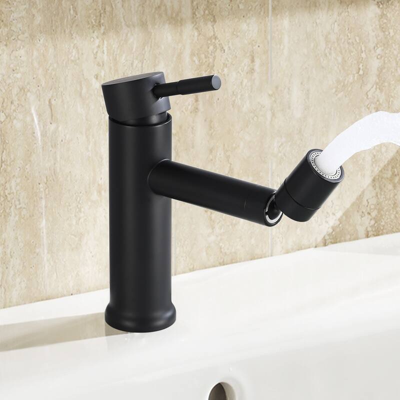 Topcraft Single Handle Bathroom Sink Faucet with 360° Swivel Faucet