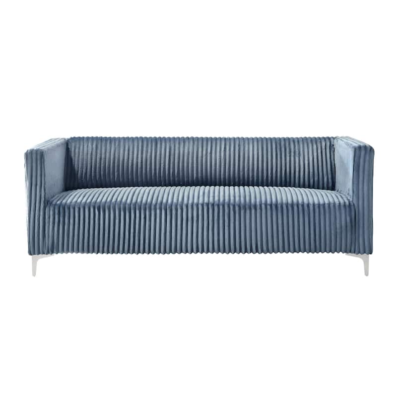 Clayfell Gavin Velvet Square Arm Living Room Set