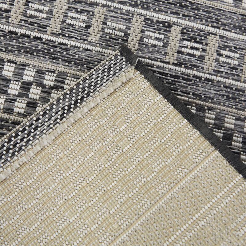 Cohen Checkered Stripe Indoor/Outdoor Area Rug