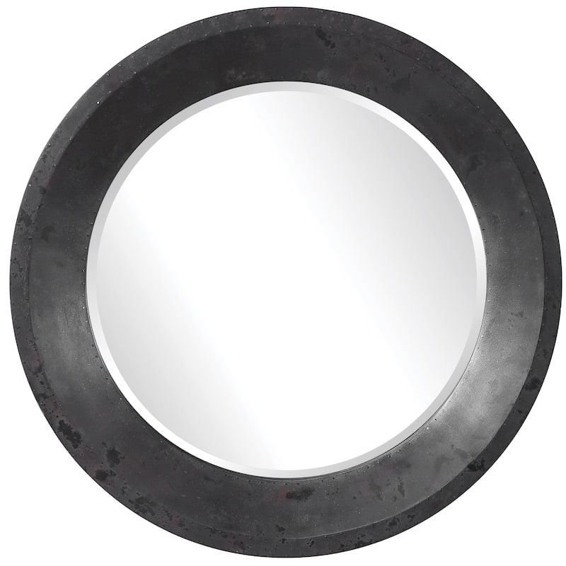 Uttermost Frazier Round Industrial Mirror