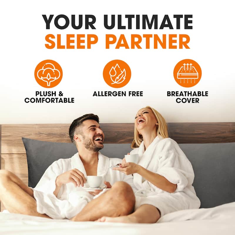 Cheer Collection Velour Body Pillow