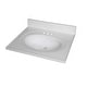 preview thumbnail 18 of 29, Fine Fixtures White Cultured Marble Top With Integrated Sink, 4" Backsplash and Overflow Included.