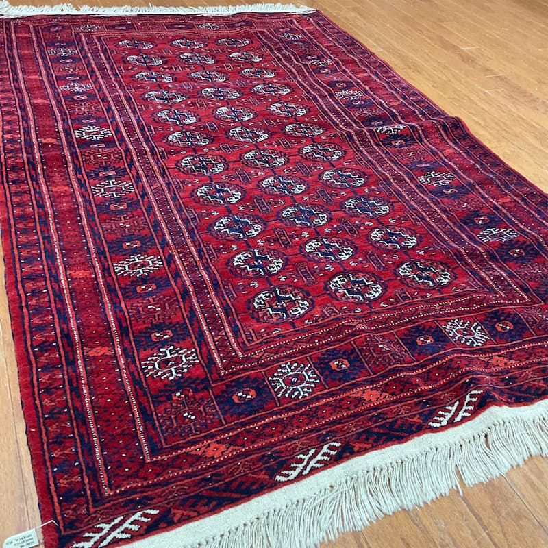 HERAT ORIENTAL Handmade Turkoman Wool Rug - 4' x 6'