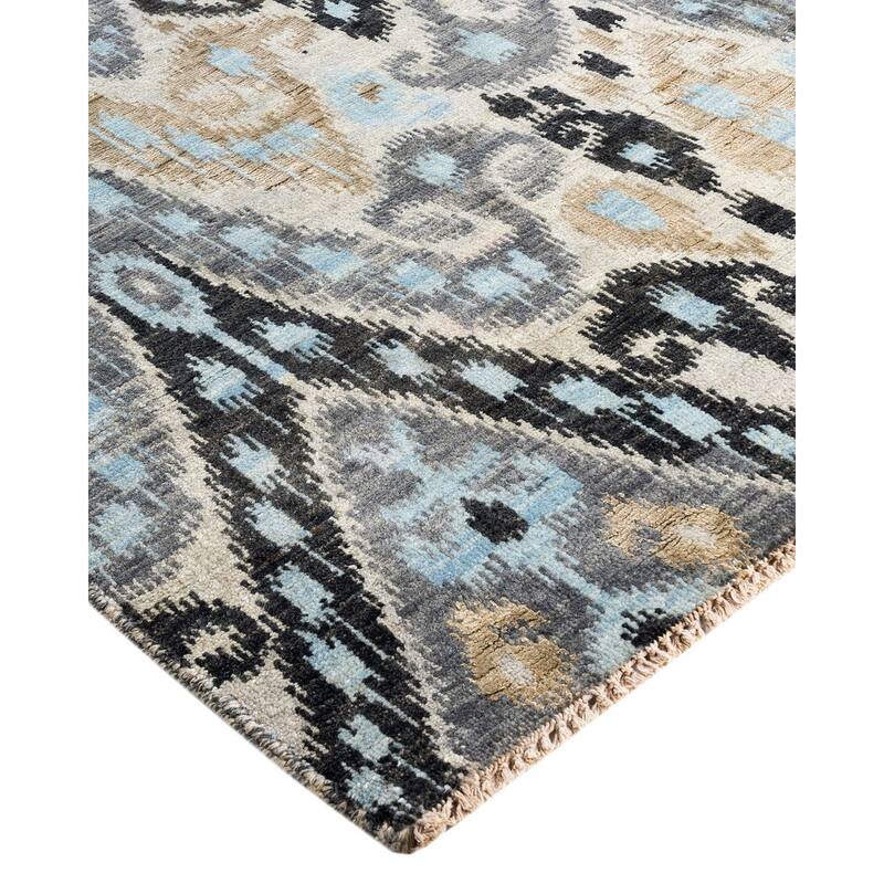 Ikat One-of-a-Kind Hand-Knotted Area Rug, Beige - 8' 0" x 10' 6"