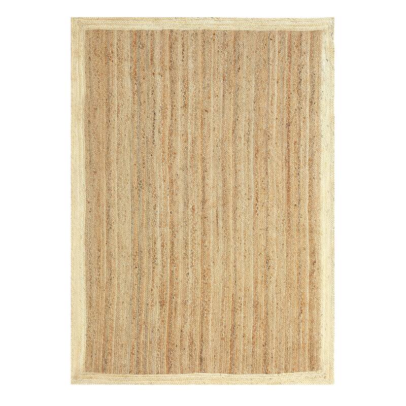 Abani Jute JUT130A Natural Fiber Purple Natural Area Rug