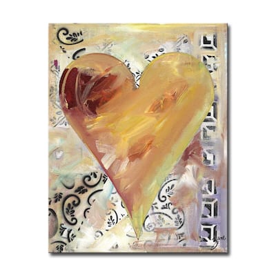 'Fabienne' Heartwork Wrapped Canvas Wall Art