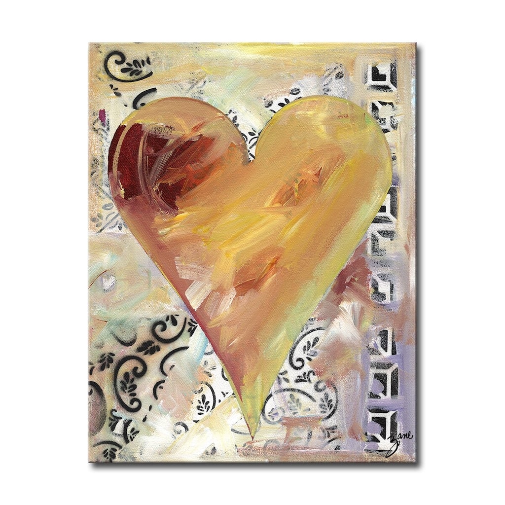 'Fabienne' Heartwork Wrapped Canvas Wall Art