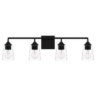 Thoresby 4-Light Matte Black Vanity Light
