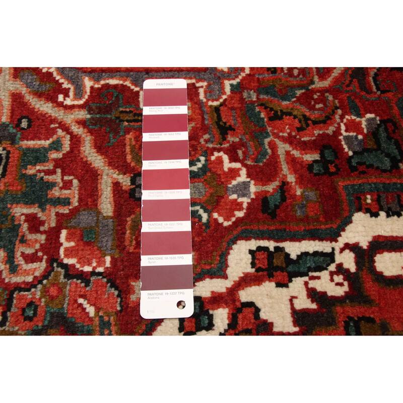ECARPETGALLERY Hand-knotted Sarabi Red Wool Rug - 7'1 x 9'9