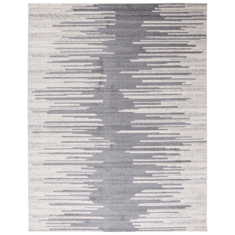 SAFAVIEH Tulum Louvenia Abstract Stripe Rug - 8' x 10' - Dark Grey/Ivory