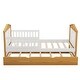 preview thumbnail 9 of 7, Twin Size Wood House Shape Bed with Trundle Wooden Bed for Girls Boys Teens