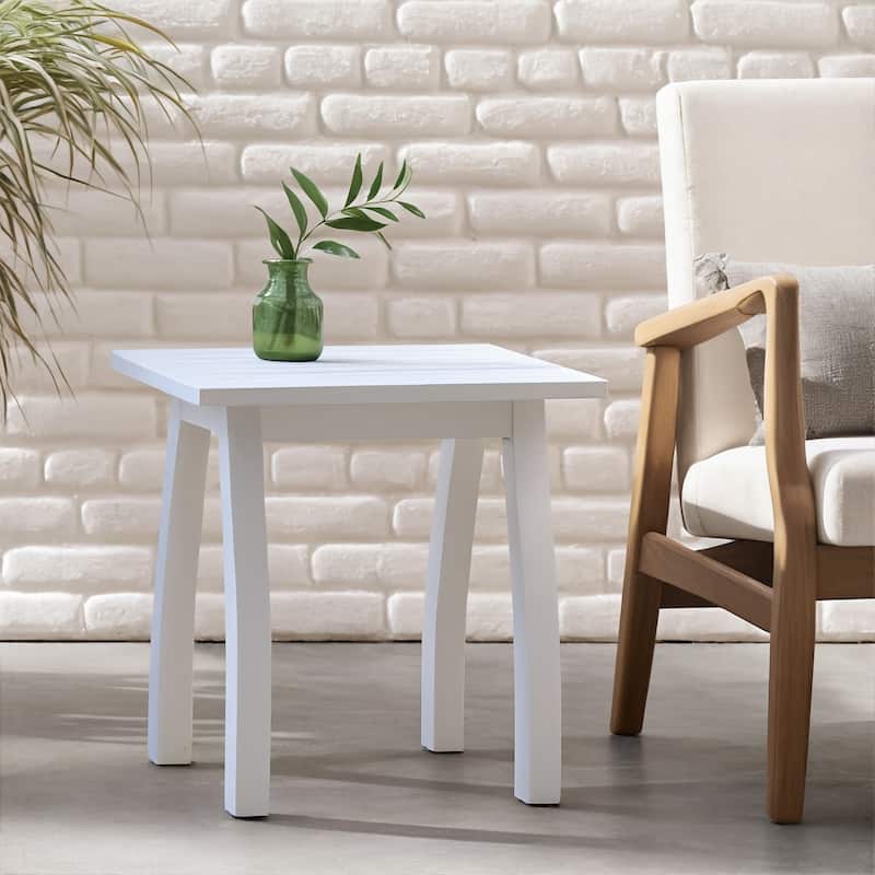 Lucca Outdoor Acacia Wood Side Table by Christopher Knight Home