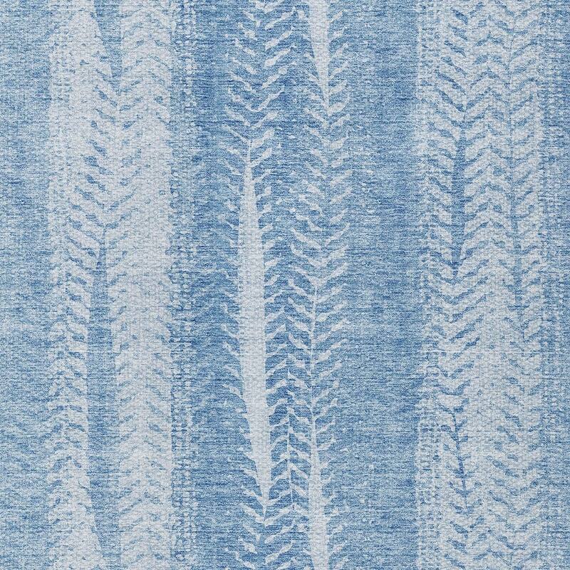 HomeRoots Botanical Leaves Transitional Rectangle Outdoor Rug
