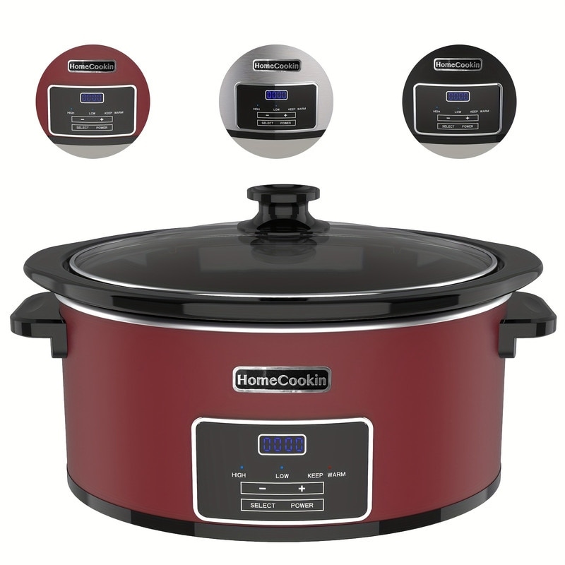 8-Quart Programmable Slow Cooker with Non-Stick Pot Bed Bath