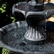preview thumbnail 31 of 33, 2-Tier Arcade Solar with Battery Fountain with LED - Color Options