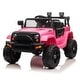 preview thumbnail 3 of 5, Dual Drive 12V 4.5A.h with 2.4G Remote Control Jeep - 38.7"(L) x 25.9"(W) x 25.6"(H) Pink