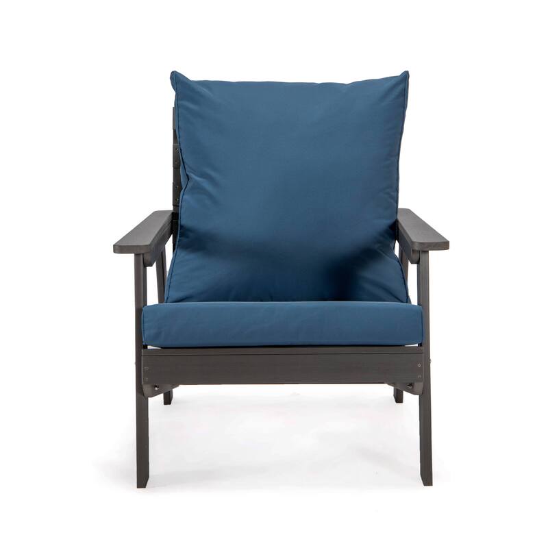 Alpine Modern Outdoor Upholstered Accent Chair - Lounge Armchair with Removable Cushions for Living Room