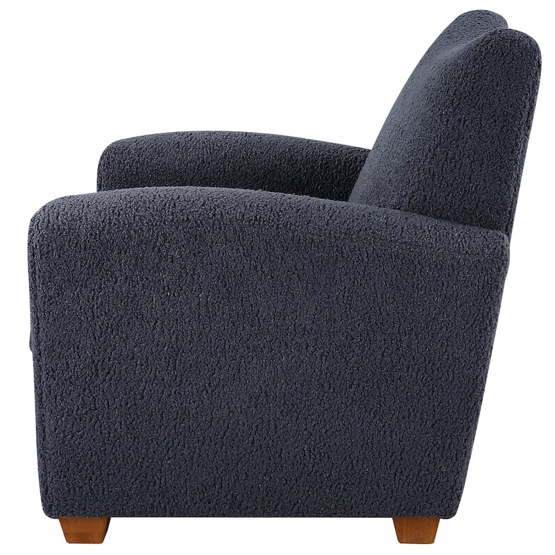Curved Track Arm Accent Chair - 35.5" - Slate Gray