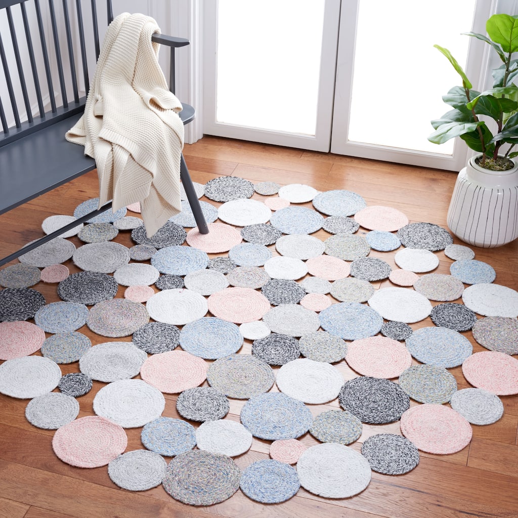 SAFAVIEH Handmade Cape Cod Zumrud Farmhouse Polyester Rug